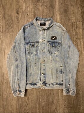 We11done Light faded Blue Denim Jean Jacket